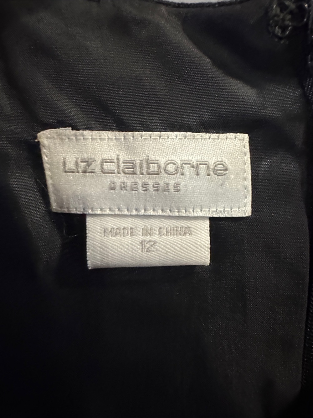 Liz Claiborne Dark Grey Denim-Look Skirt Set with Pink Bud Embroidery - Picture 2 of 9